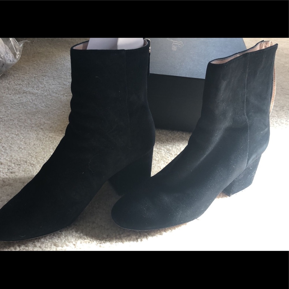 Black J. Crew Sadie Booties (gently used)